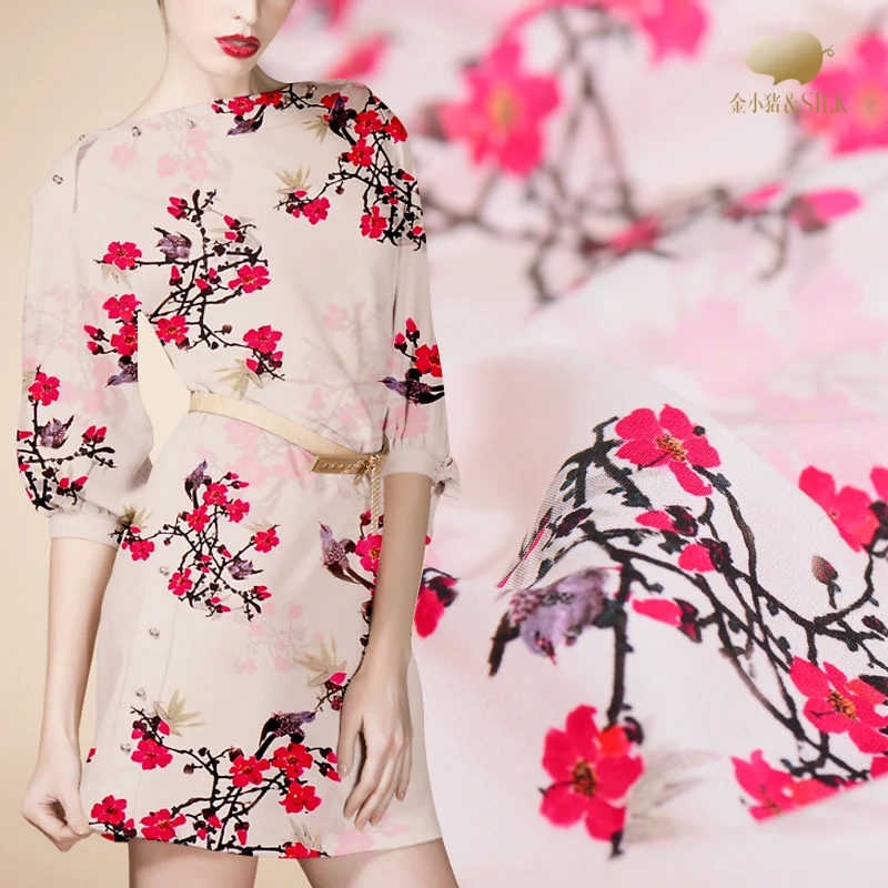 

108cm silk stretch satin fabric meter 19 mm silk stretch fabric satin digital print natural silk fabric wholesale cloth