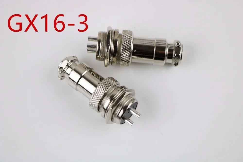 

4pcs/lot GX16 3P 3Pin 16mm Male&Female Wire Panel Connector plug Circular Aviation Connector Socket Plug