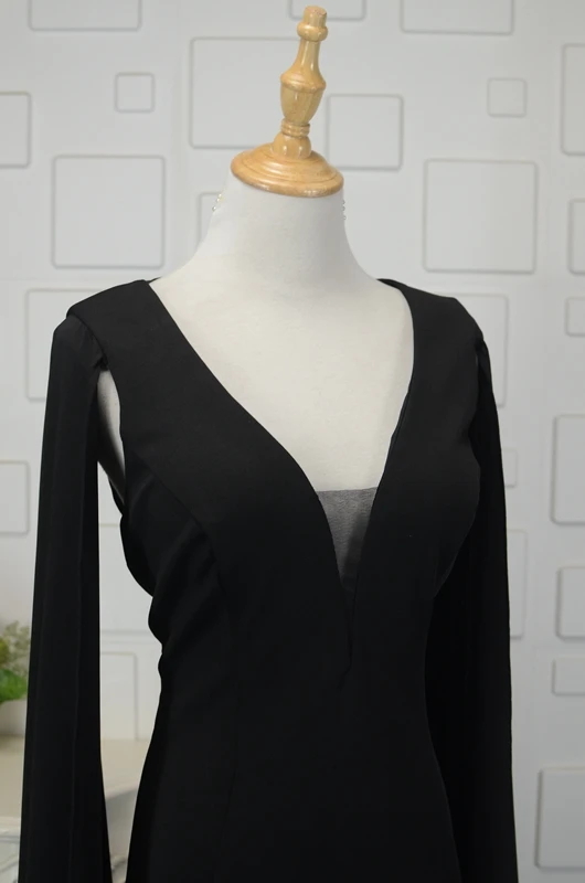 JaneVini Vestidos черные платья для матери невесты сексуальные атласные длинные