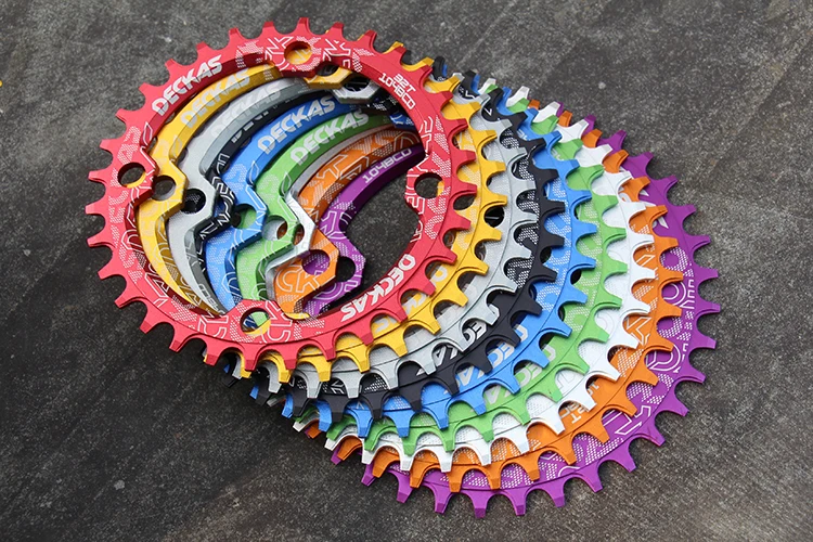 Звездочка звездочки DECKAS для горных велосипедов круглая узкая широкая 32T/34T/36T 104BCD
