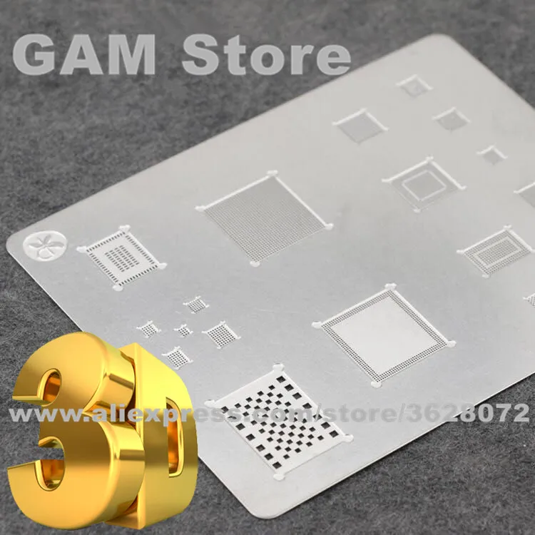 3D трафарет BGA A8 A9 A10 A11 A12 A13 для iPhone 6/6plus/6S/6SP/7/7P/8/8P/X/XS/XR/XS MAX/11/11Pro IC припой Reball