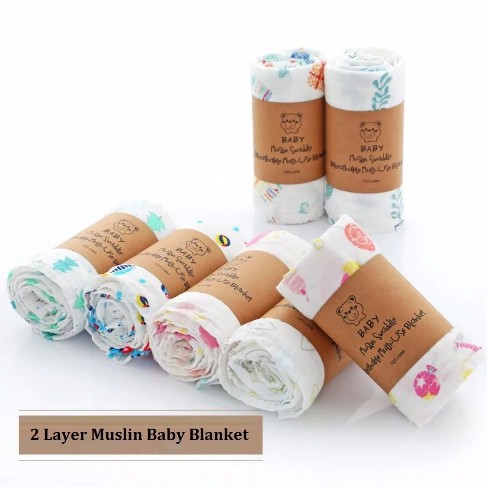 

Muslin Cotton Baby Swaddles Flamingo Print Newborn Baby Blankets Bath Towel Gauze Infant Wrap Stroller For Baby Swaddle Blanket