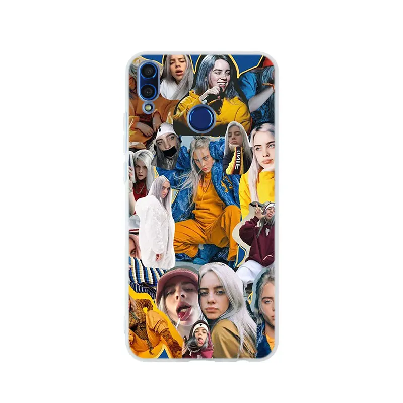 pattern 08 Billie Eilish мягкий чехол для huawei Honor 9 10 Lite 6X 7X 8X Max чехол для телефона s 7A 8A 8C V20 PLAY 10i - Цвет: pattern 08