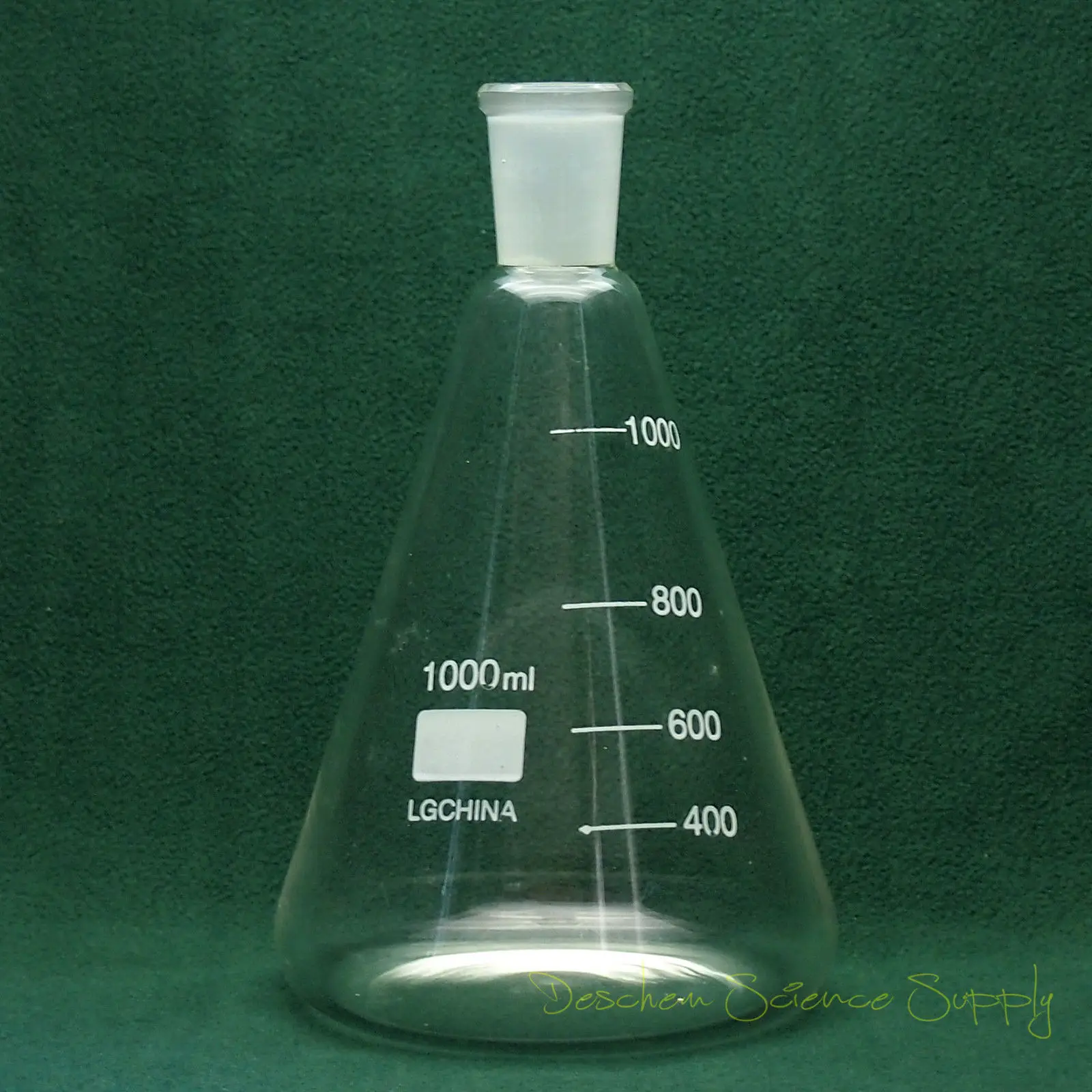 1000 мл 24/40 стеклянная фляжка Erlenmeyer 1л коническая бутылка посуда для сухой