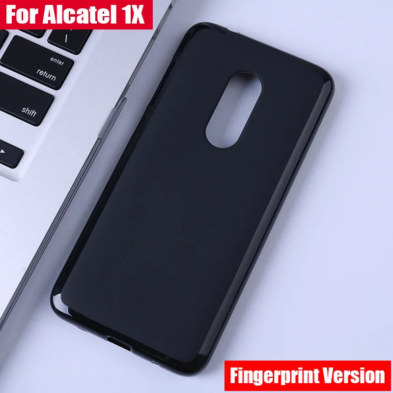 Мягкий чехол JONSNOW для Alcatel 1X из ТПУ со сканером отпечатков пальцев нескользящий
