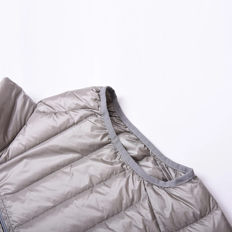 2018 Новое поступление Для мужчин зимняя куртка без рукавов Сверхлегкий белая утка