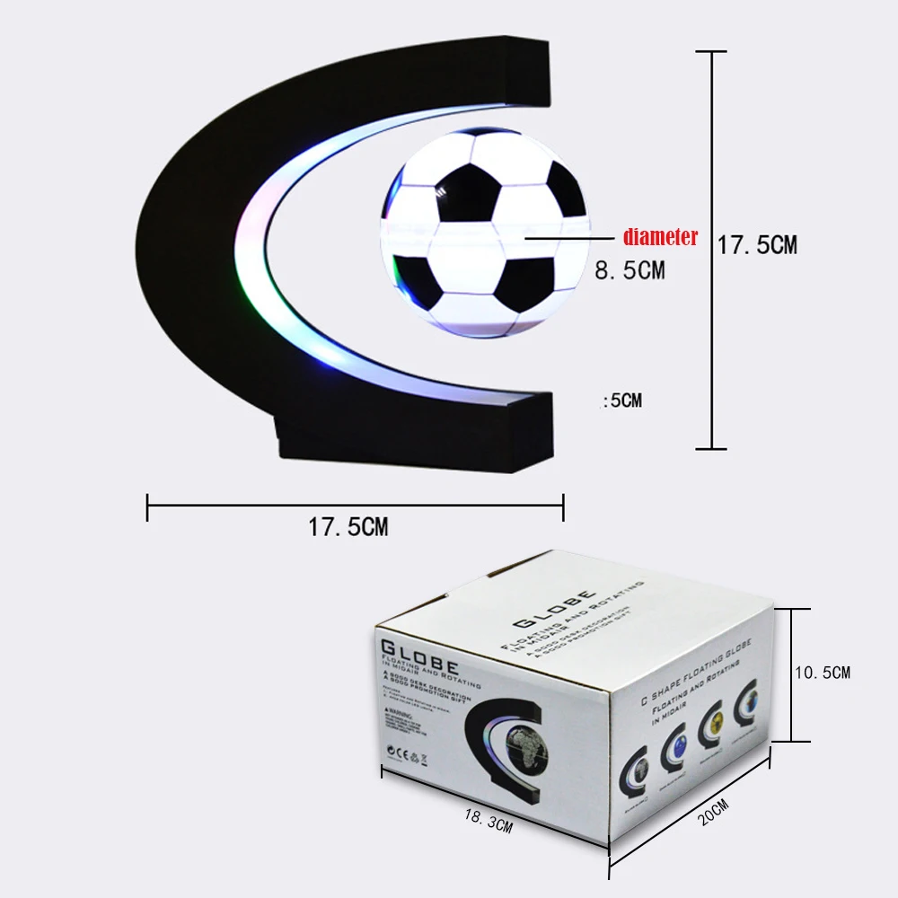 

2019 New Football Levitation Create the You soccer ball LED Maglev Life Deserve fans gift EU US AU good product dropshipping