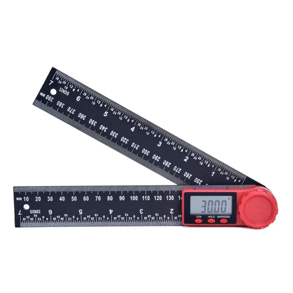 Goniometer 2 в 1 измеритель угломер Инклинометр Универсальный угол линейки 0-200 мм цифровой дисплей#40