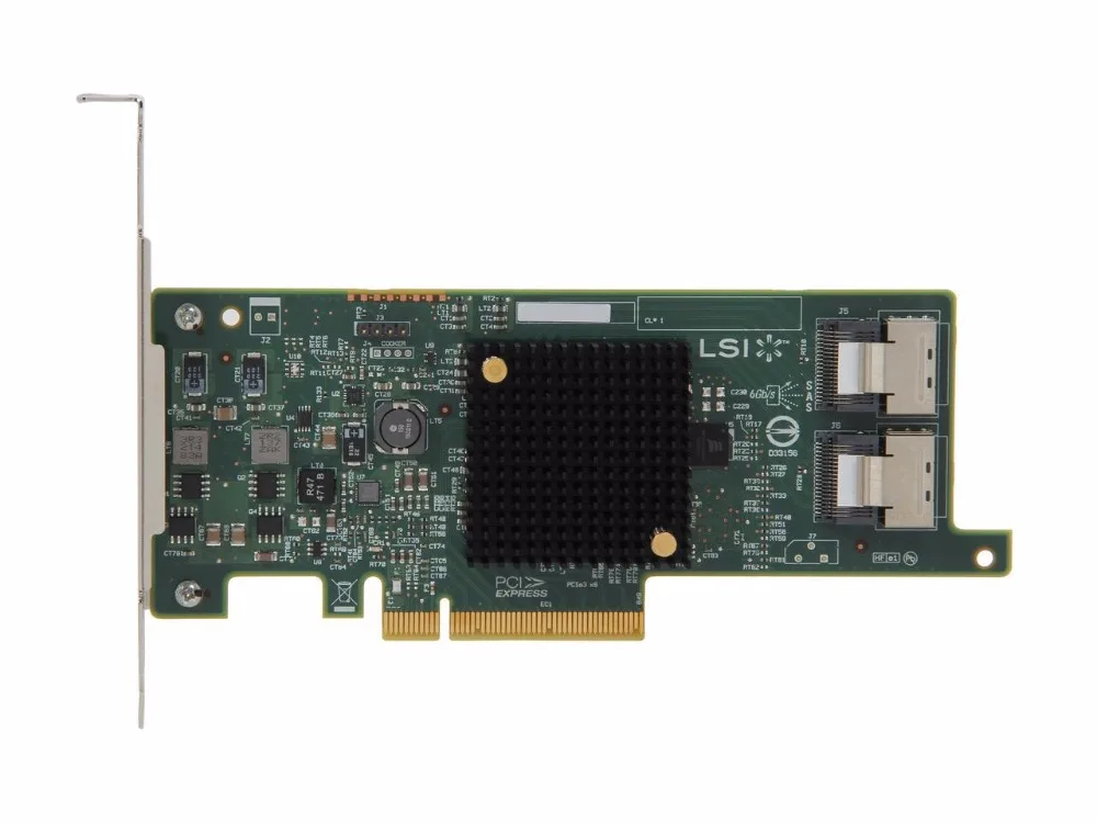 RaidStorage Avago LSI SAS 9207 8I LSISAS2308 IT B 8 port HBA jino SFF8087 6Gb PCI E 3 0 X8 карта контроллера сделано в