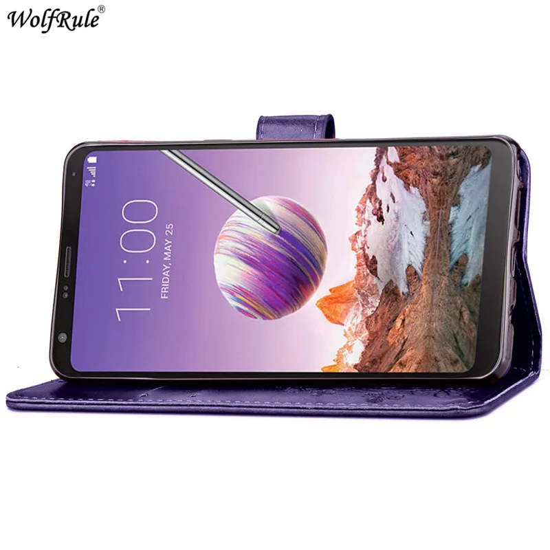 Чехол для LG Q Stylo 4 Флип PU держатель карт кошелек бампер чехол телефона LM Q710MS 6