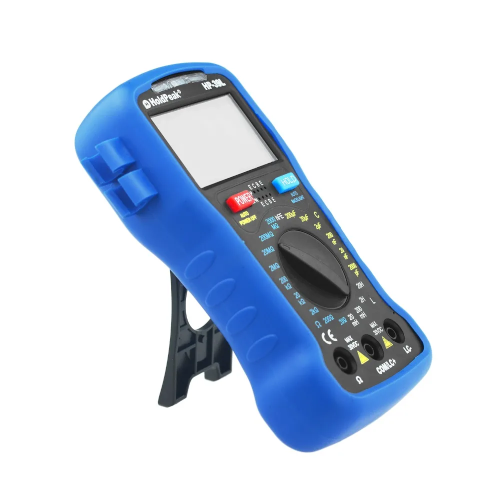 HoldPeak HP-39L Подсветка ЖК-Цифровой LCR измеритель сопротивления, емкости и индуктивности тестер-Транзистор hFE тестер