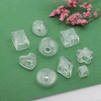 20pieces mixed size mixed shape glass bubble glass vial pandent fashion diy ring jewelry accessory
