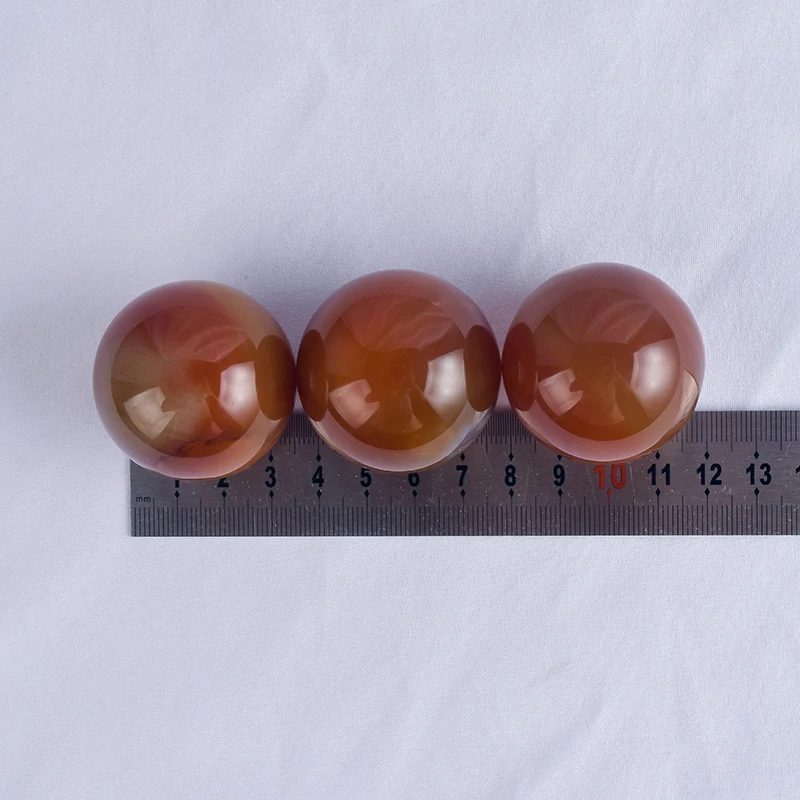 Ручной Массажер 40 мм из натуральной сердолированной сферы хрустальный шар