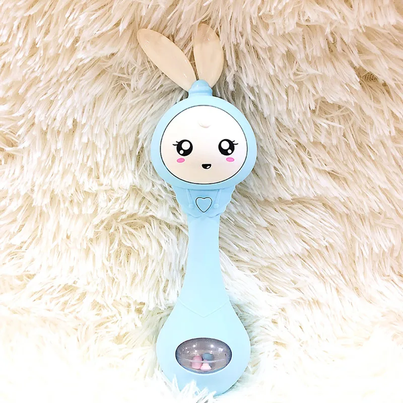 Детские погремушки Музыкальная погремушка с прорезывателем для детей подарок