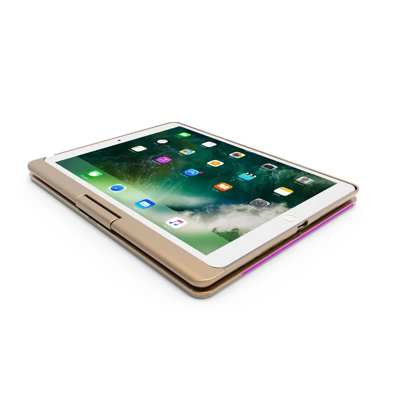 Роскошный чехол для клавиатуры iPad Pro 10 5 Smart Case 360 градусов вращение 7 цветов