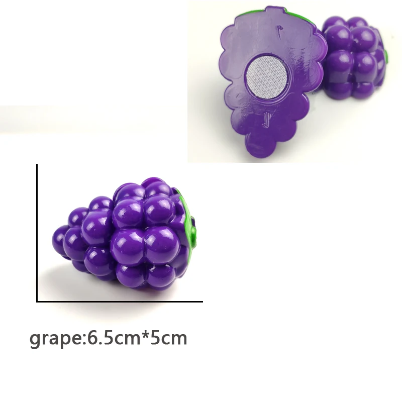 grape Пластиковая игрушка для резки фруктов и овощей, безопасный детский игровой домик, развивающая игрушка, безопасные кухонные игрушки, наборы для детей, подарок - Цвет: grape