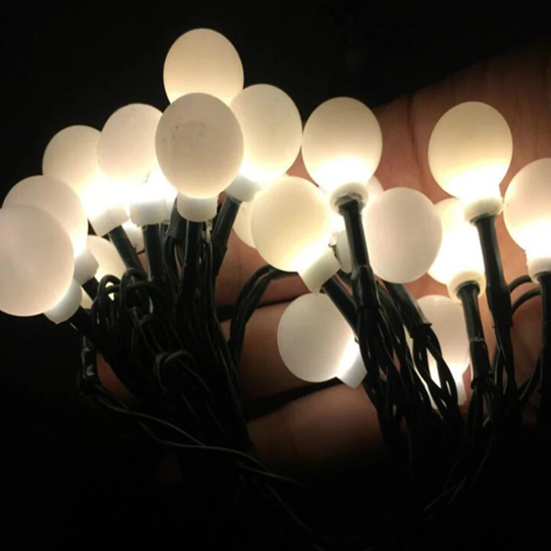 7 M/50 LED шаровые гирлянды гирлянда на солнечных батареях сказочные огни