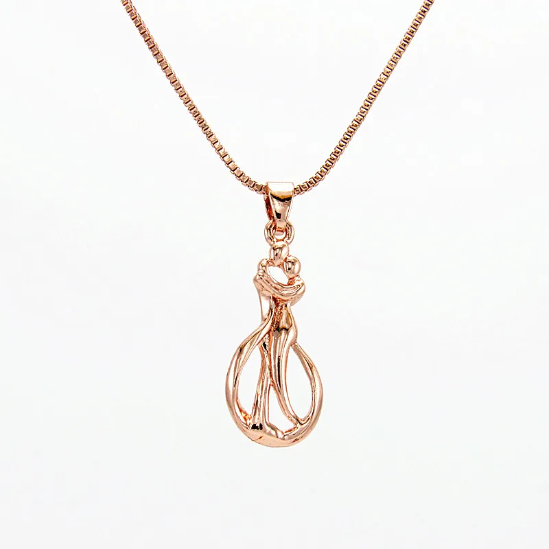 Эксклюзивное Новое индивидуальное модное женское ожерелье из розового золота с