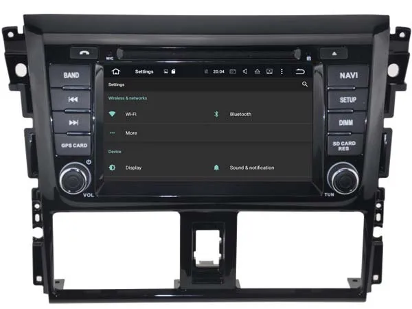 Для TOYOTA YARIS 2014 Android 8 0 автомобильный dvd плеер Восьмиядерный (8 ядер) 4G RAM 1080P 32GB ROM WIFI gps