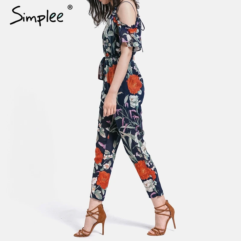 Simplee сексуальное с открытыми плечами длинный Детский комбинезон в стиле Бохо