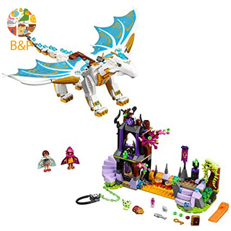 Bela Elves 10550 белый дракон эльф серии долго после спасательных блоков с 41179 девочек