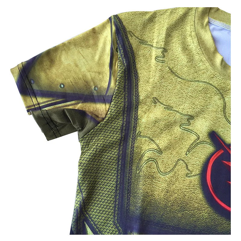 2020 Косплей Костюм обратная вспышка 3D печатных футболки мужские реглан с коротким