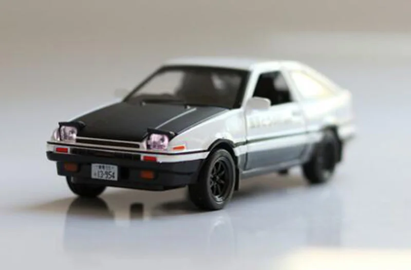 15 см 1:32 металлическое ведро сплав классические Initial D Япония AE86 Классический Авто модель оттягивающаяся назад Модель литые автомобили игрушки F