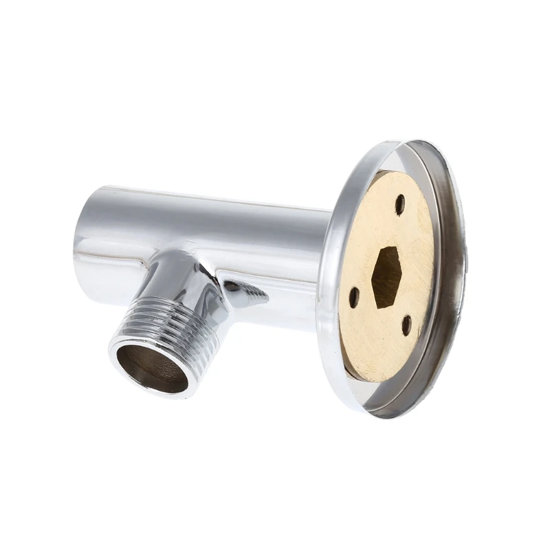 Chrome Shower Arm Flange Holder Brass Hose Connector Wall Suction Cup Mount L15 | Обустройство дома