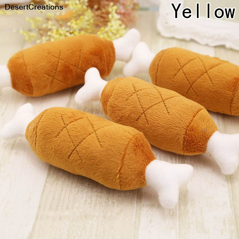 Новые Pet игрушки для собак и кошек милый двойной кости куриные ножки плюшевая