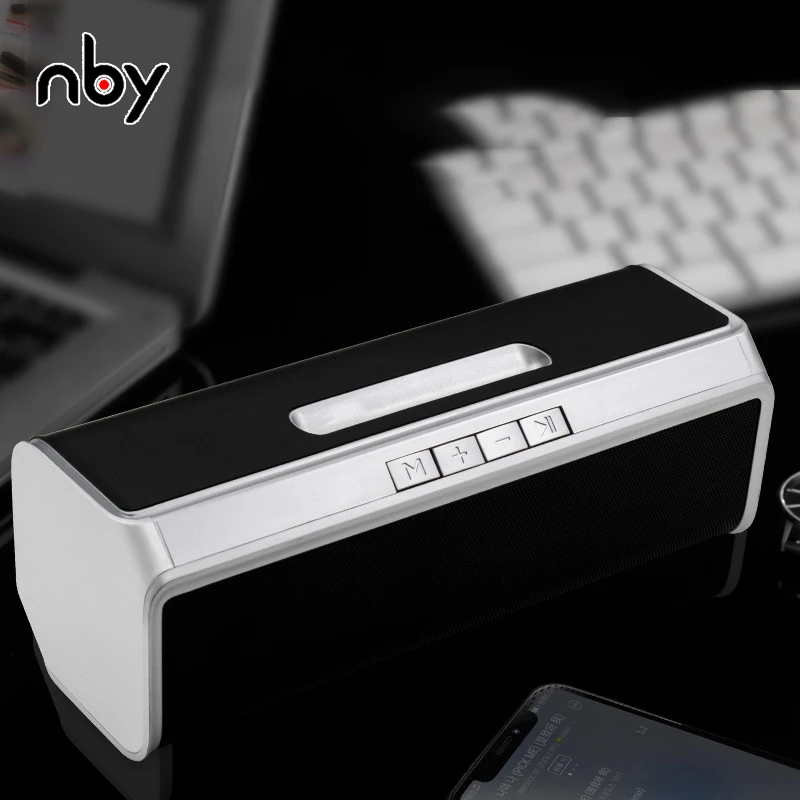 Nby 6690 портативный Bluetooth динамик 10 Вт подставка 4D стерео беспроводной громкий Fm