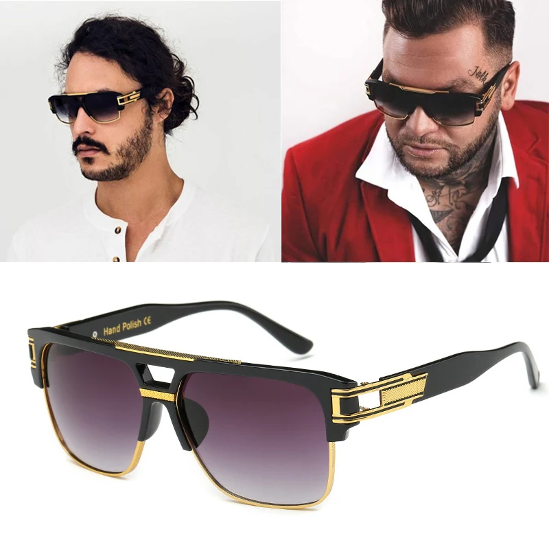 Солнцезащитные очки DPZ в большой оправе для мужчин и женщин винтажные