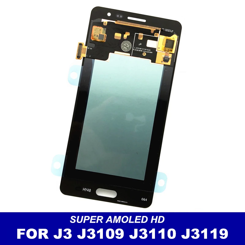 Супер AMOLED lcd для samsung Galaxy J3 pro J3109 J3110 J3119 S дисплей сенсорный дигитайзер экран яркая