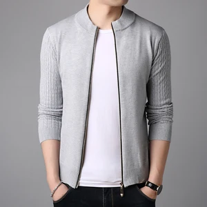 Loldeal осенний кардиган с воротником-стойкой, мужской свитер, пальто на осень и зиму, хит продаж, Модный повседневный Теплый красивый свитер