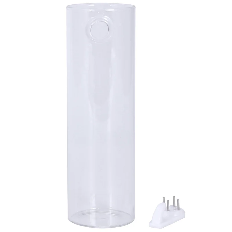 Цилиндрическая стеклянная настенная ваза для украшения растений цветов | Дом и