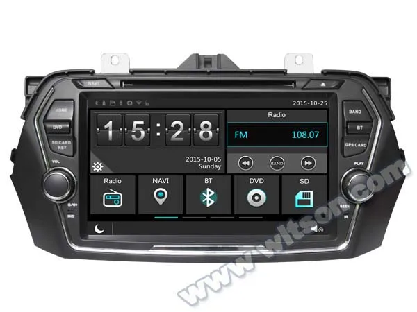 Автомобильный DVD плеер с емкостным сенсорным экраном 8 дюймов для Maruti Suzuki Ciaz 2014 2017