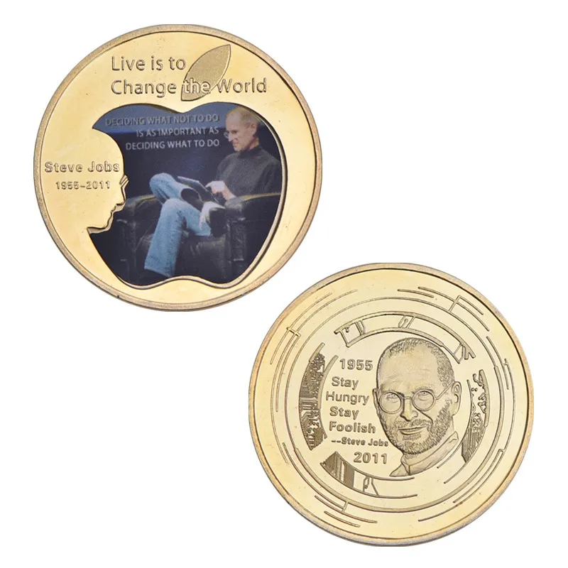 WR позолоченные монеты Стив Бобс известные люди коллекционные искусство подарки