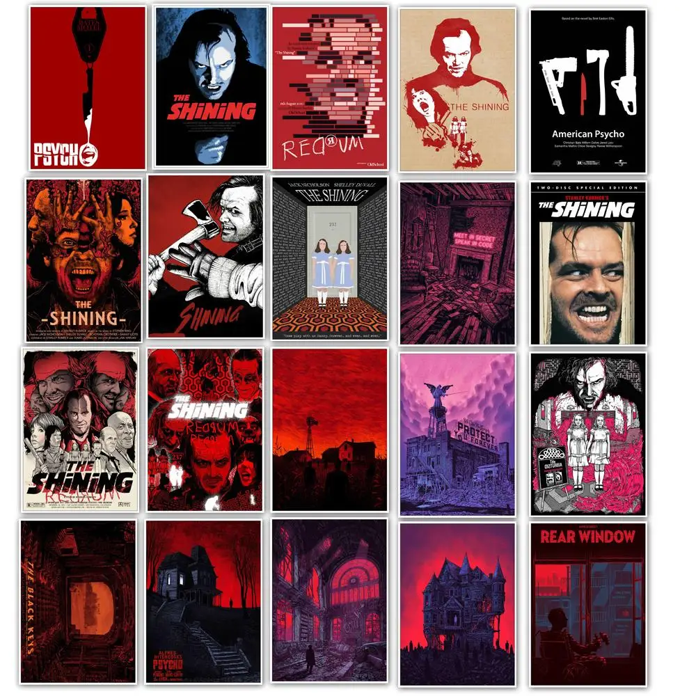 25 шт. Альфреда Хичкока Psycho фильм ужасов/сияющая наклейка s для стайлинга автомобилей мотоцикла багажа крутые забавные наклейки