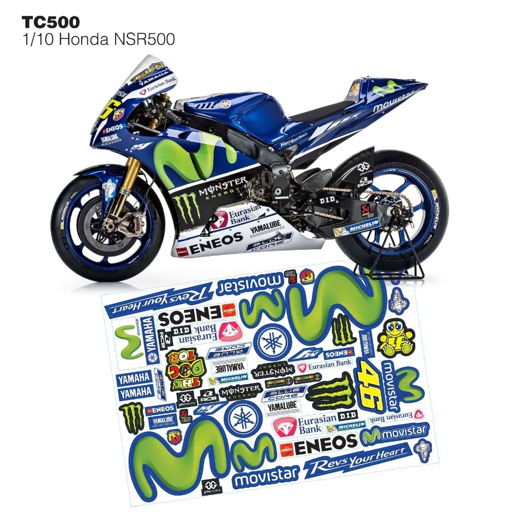 Kyosho 1/8 NSR500 мотоцикл полный корпус и наклейка|Детали аксессуары| |