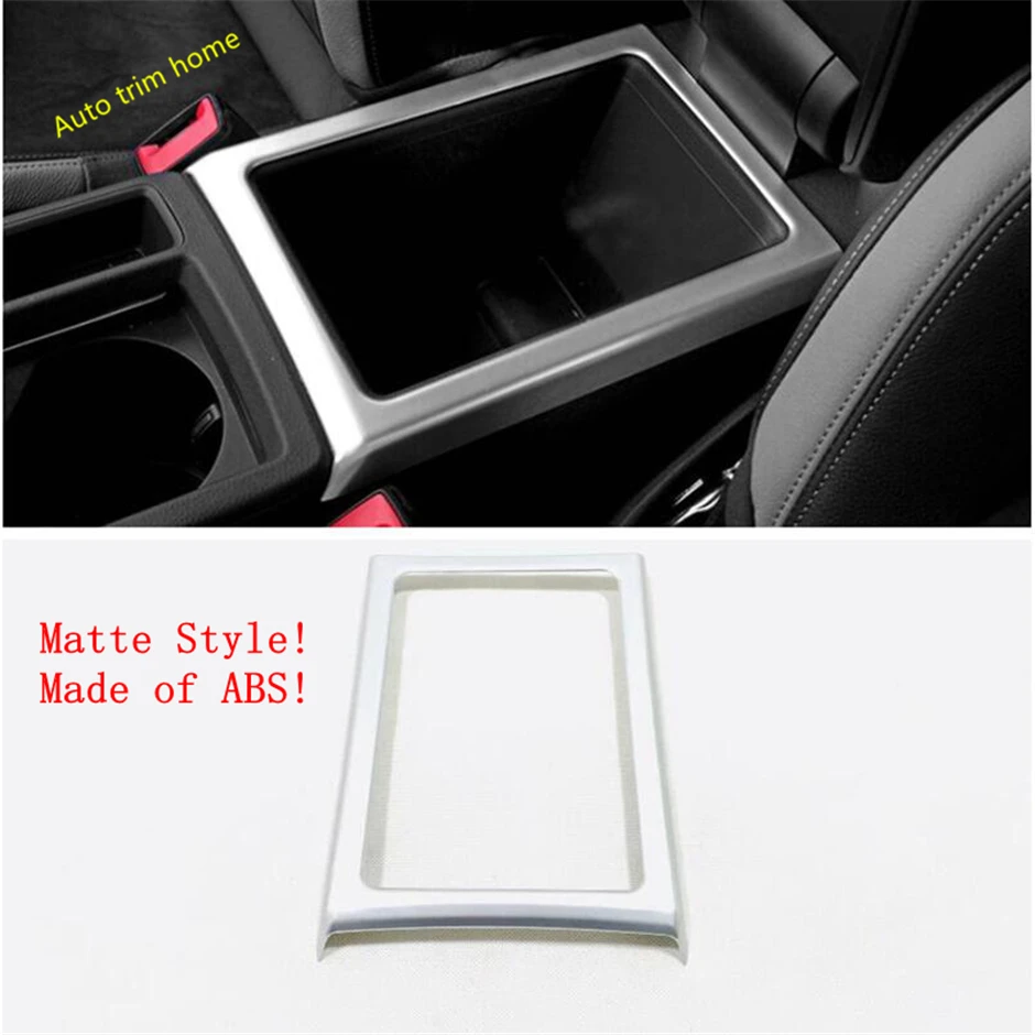 

Lapetus Auto Accessories Armrest Storage Container Cover Trim Fit For Audi Q3 2019 2020 2021 ABS Matte / Carbon Fiber Look