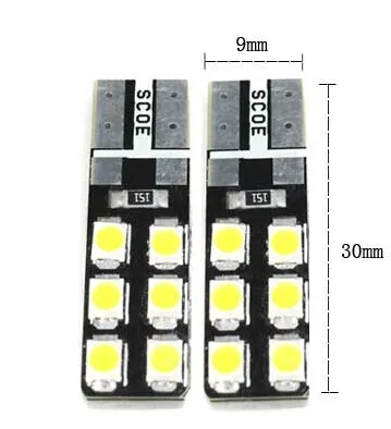 2X 12SMD светодиодный передний парковочный Боковой габаритный фонарь SCOE источник