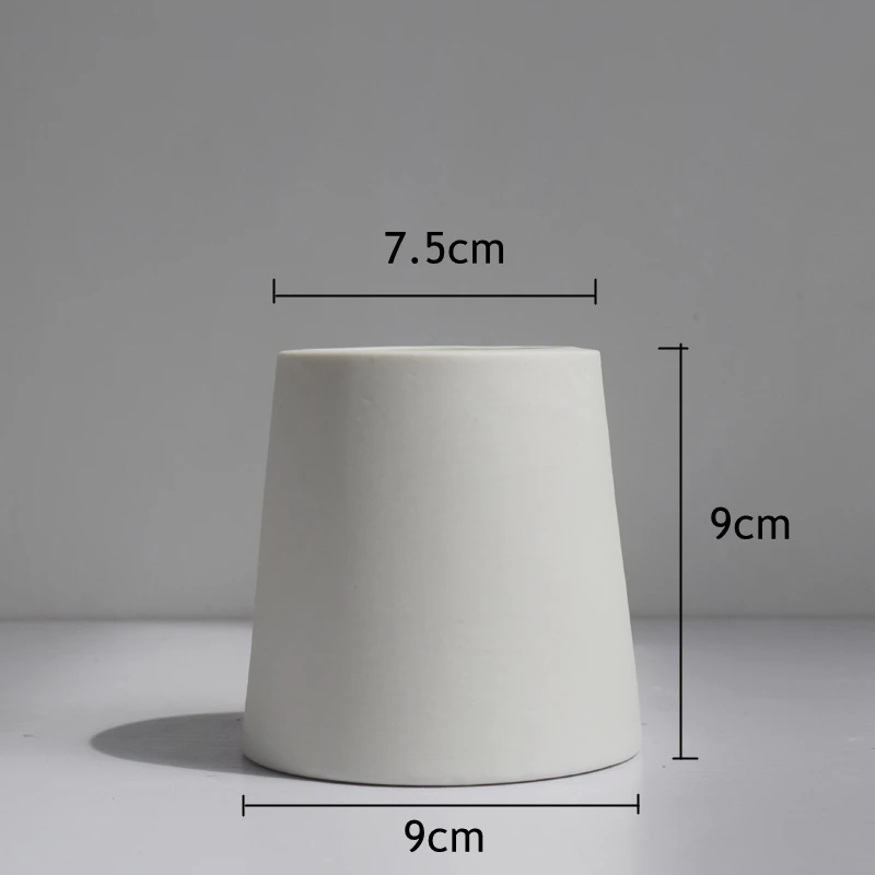 Набор из 2 современных однотонных цветочных ВАЗ белая керамическая ваза для