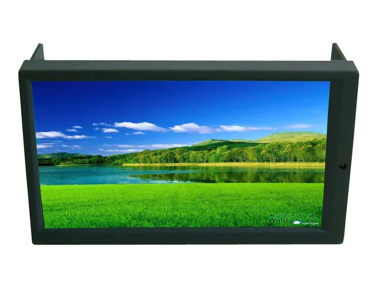 F6.95 &quotдвойной DIN сенсорный экран VGA монитор с AV2 обратной камерой первая для