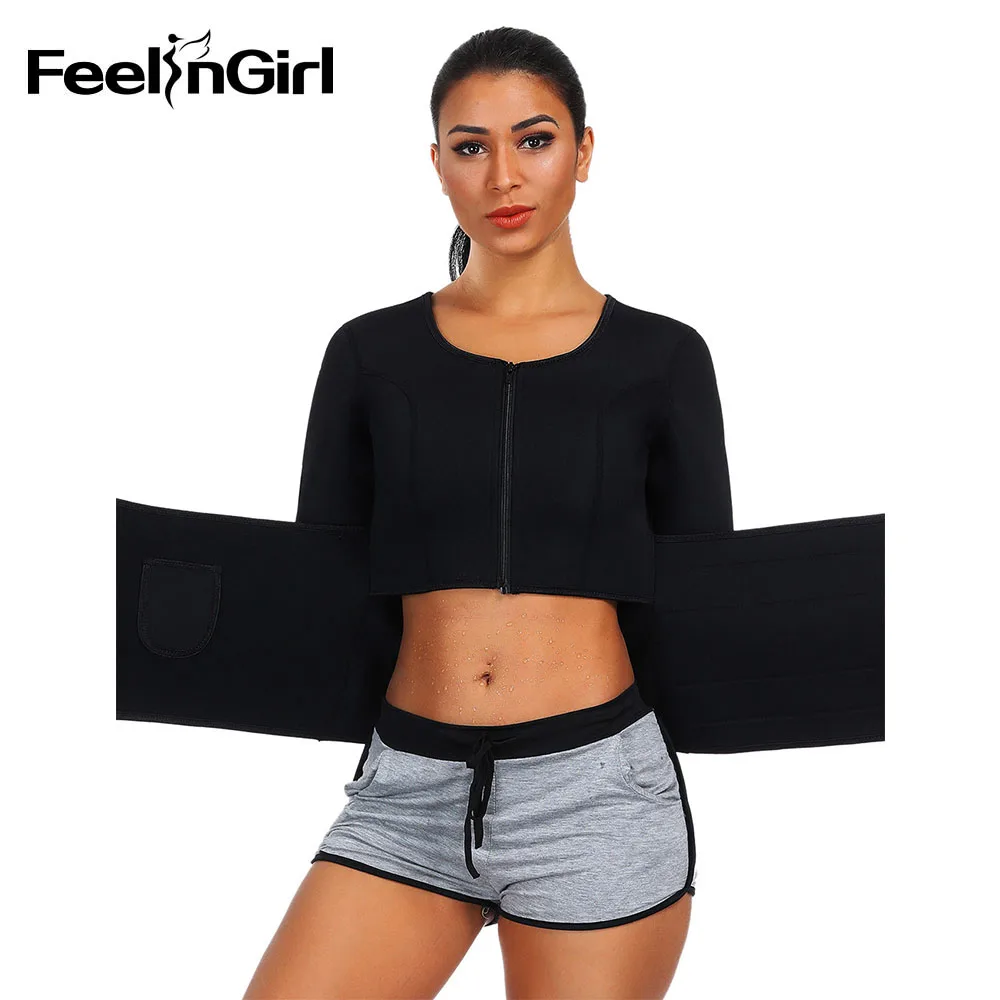 Feelingirl Woman Neoprene Fitness Shapewear Top Breathable Elastic Comfortable Bodyshaper Tummy Control Waist Trimmer Cincher | Женская