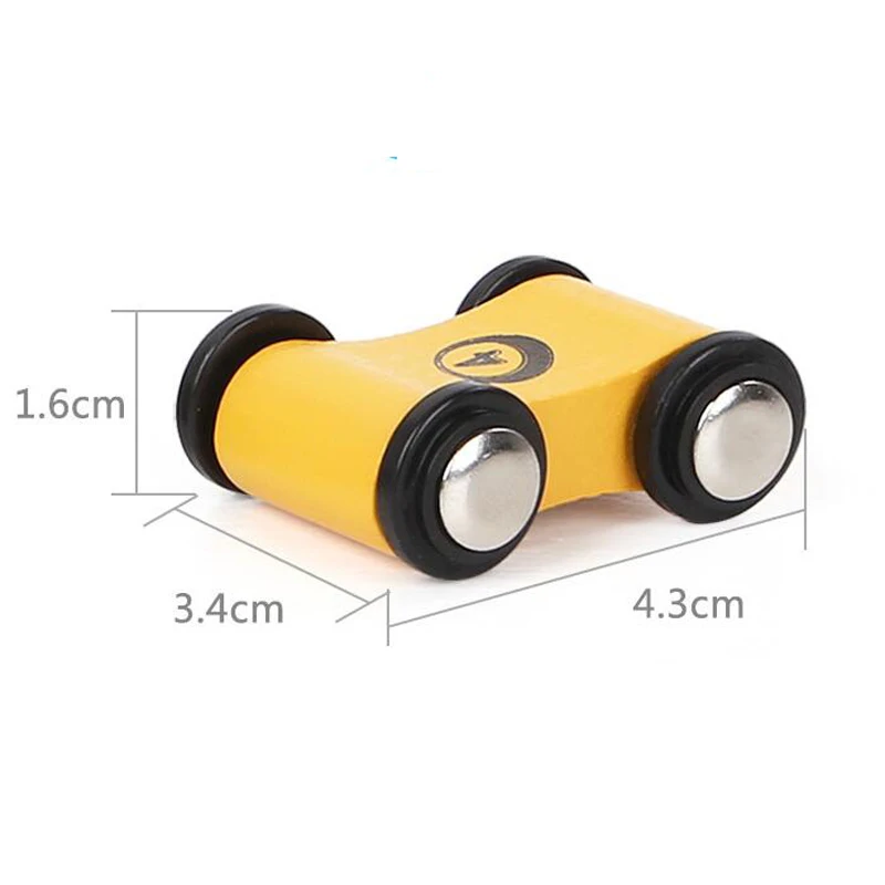 Деревянные трековые игрушки для автомобилей скользящие автомобили гонки 4 слоя