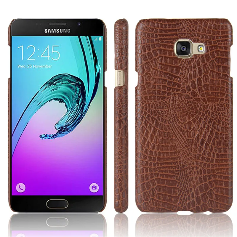Чехол для Samsung A3 A5 A7 2016 Роскошный чехол из крокодиловой кожи SAMSUNG Galaxy (6) A310 A510