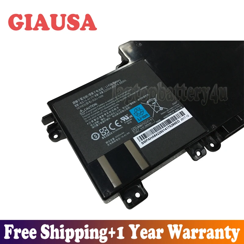 GIAUSA новая SQU-1406 батарея для ThundeRobot 911-E1 911-S1 911-T1 911-T2 911M 911GT IBUYPOWER Spectre 13 ультрабук Chimera