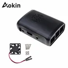 Защитный чехол Aokin для корпуса из АБС-пластика с мини-вентилятором охлаждения для Raspberry Pi 2 Raspberry Pi Model B Plus + чехол