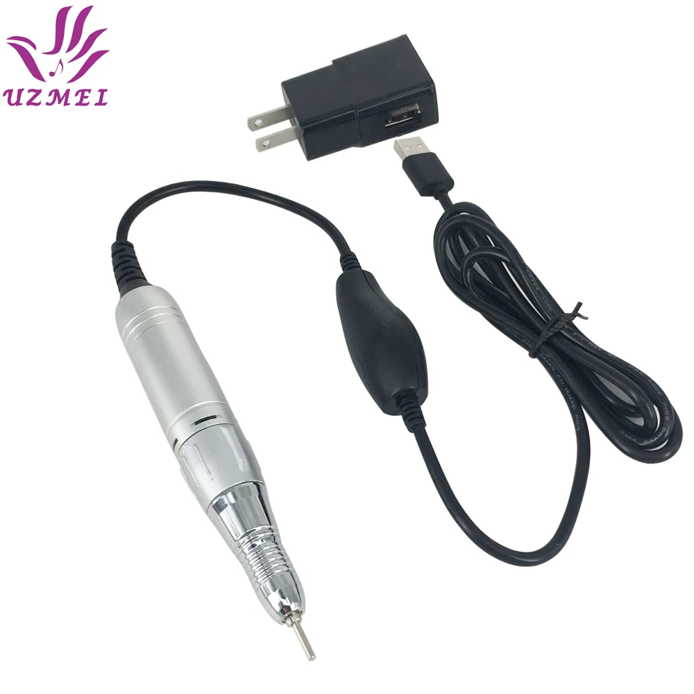 Электрическая дрель для ногтей с USB разъемом маникюрная машинка 20000 ОБ/мин пилка