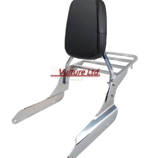 Стойка для чемодана Sissy с хромированной спинкой Honda Shadow Vlx 600 1999 2007|honda shadow sissy bar|bar