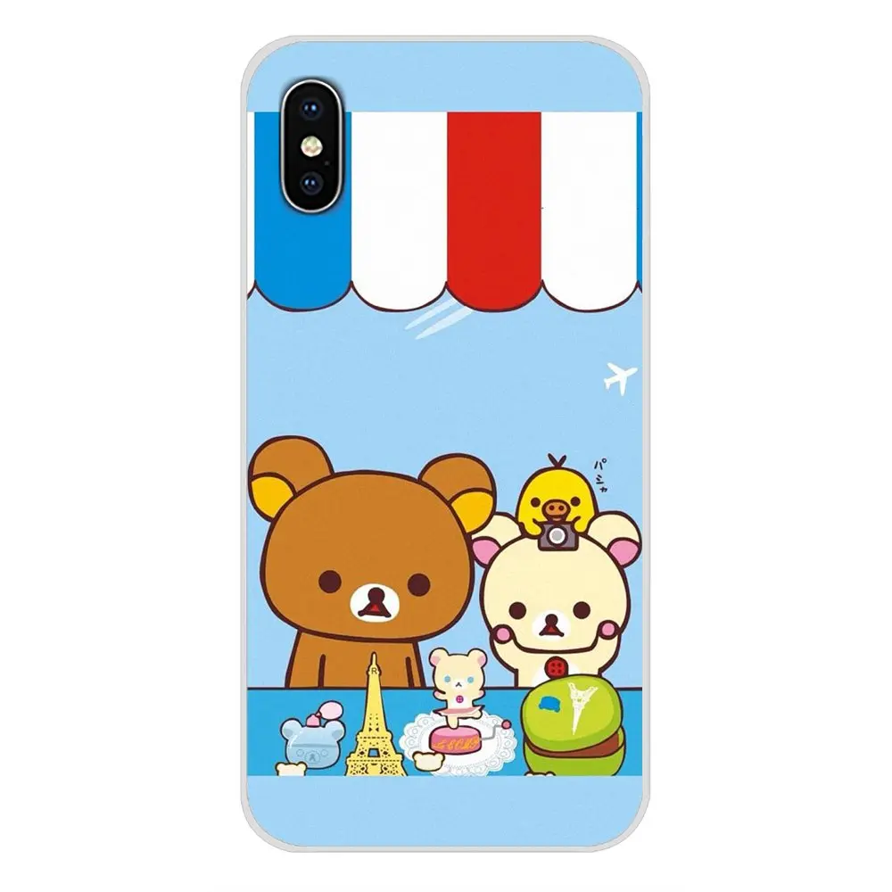 Чехол для мобильного телефона милый Мишка рилаккума первая серия Apple iPhone X XR XS MAX 4